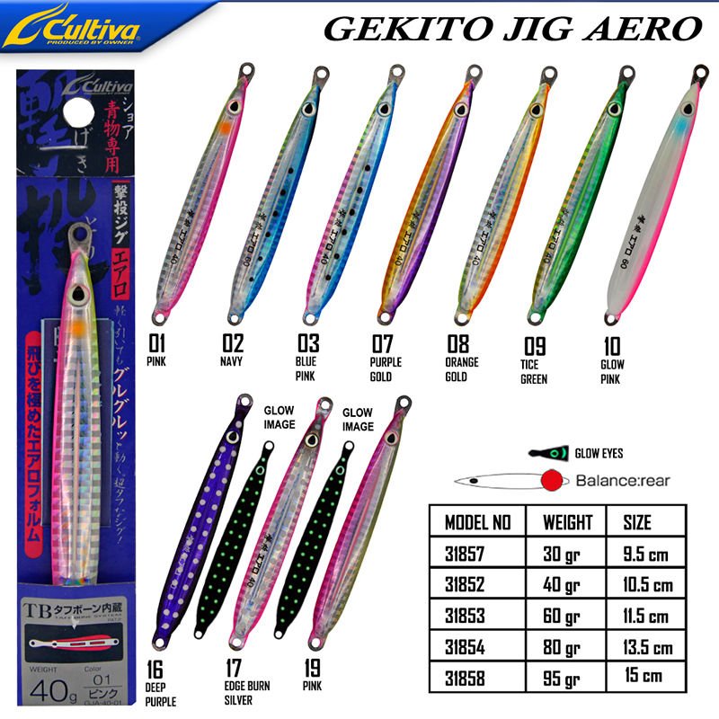 Cultiva 31853 Gekito Jig Aero 60g 11.5cm