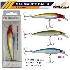 Portfish YCS04 Maket Balık 100mm 10gr