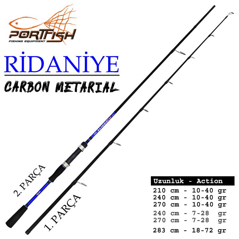 Portfish Ridaniye Spin 270 cm 10-40 GR  1.PARÇA  (Yedek Parçası)